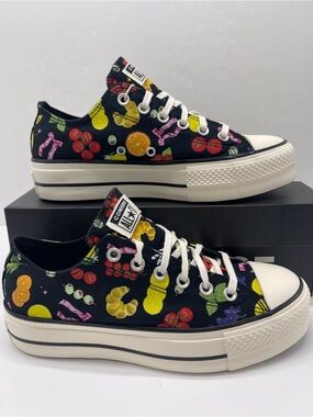 Converse A16112C CTAS LIFT OX BLACK/EGRET/BLACK Platform Sneakers